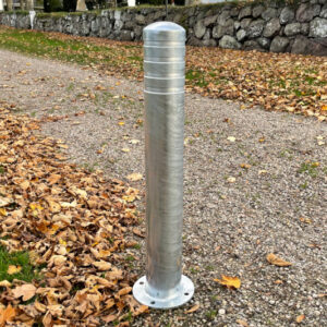 Pullert i stål med plads til reflekser