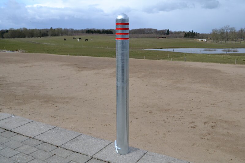 Pullert i varmgalvaniseret stål med refleks