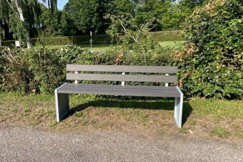 Bænk galvaniseret stål