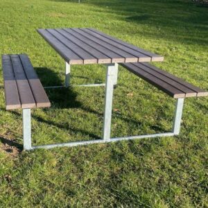 Bordbænkesæt med stålfod