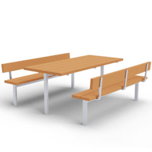 Bordbænkesæt i stål