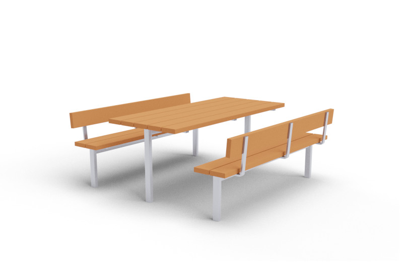 Bordbænkesæt i stål