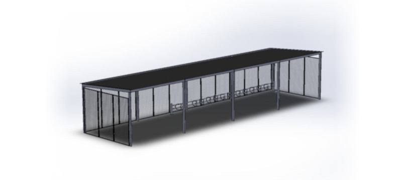 Cykeloverdækning i vedligeholdelsesfrit stål