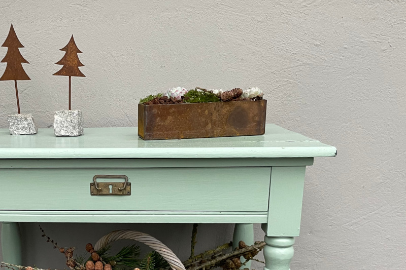 Blomsterkasse cortenstål