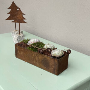 Blomsterkasse cortenstål