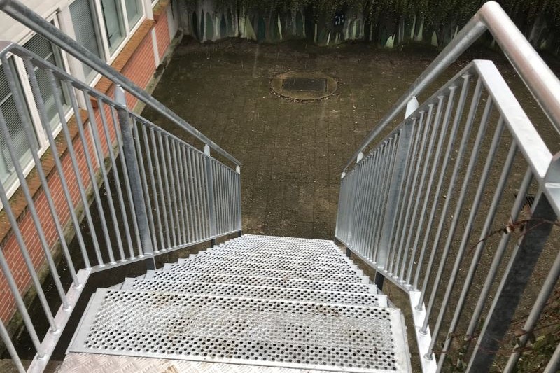 Ståltrappe galvaniseret stål